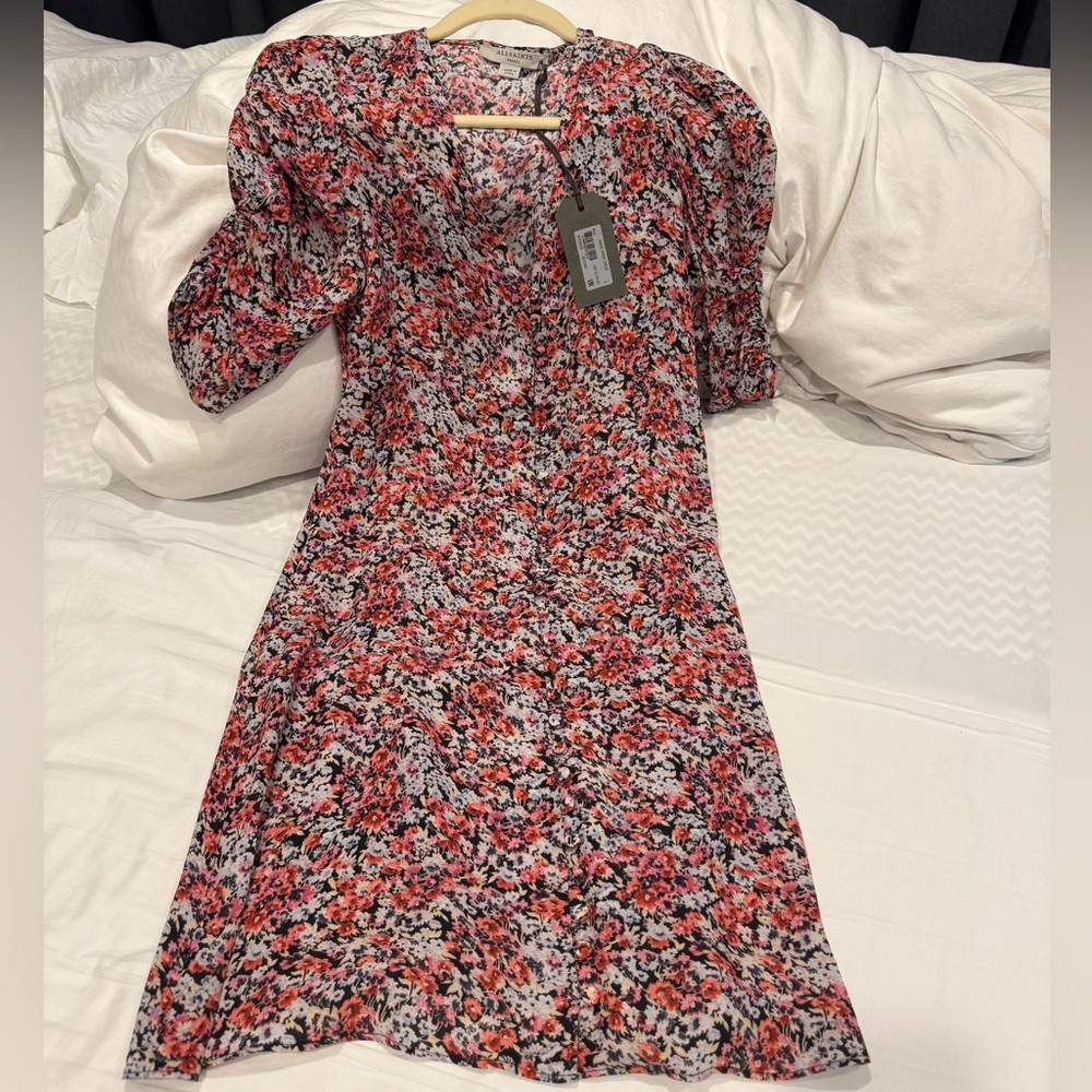 Allsaints Malie Wilde Floral Mini Dress